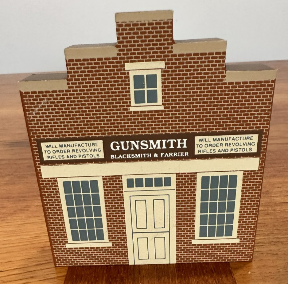 Cat’s Meow Village J Browning Gunsmith Historic Nauvoo Series 1995 Retired #3952