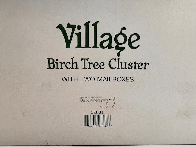 Dept. 56 Dickens Birch Tree Cluster Retired. New in Box. 9 in. high ****