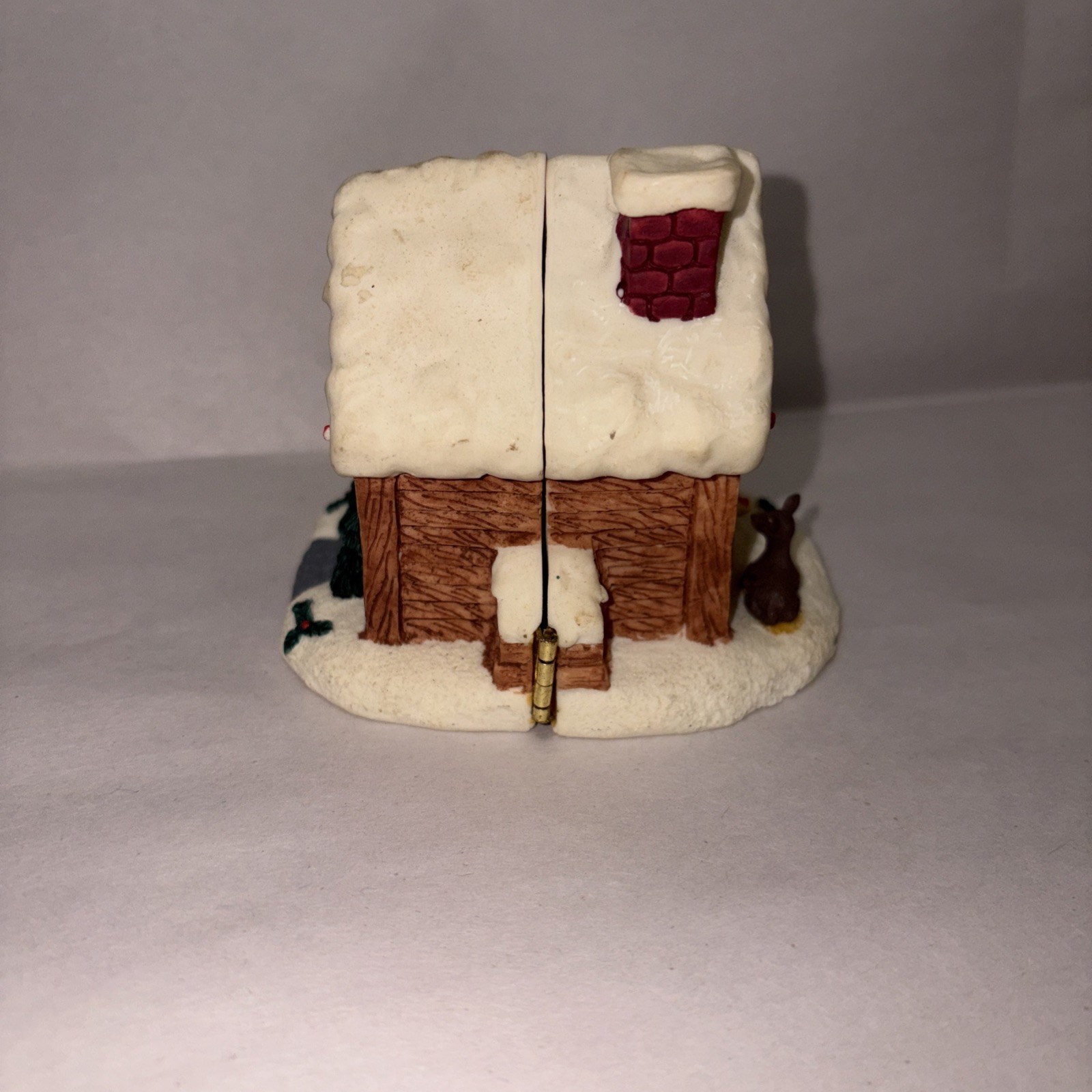 Midwest Cannon Falls Christmas Hinged Cottage Santa Mrs Claus Resin House Decor
