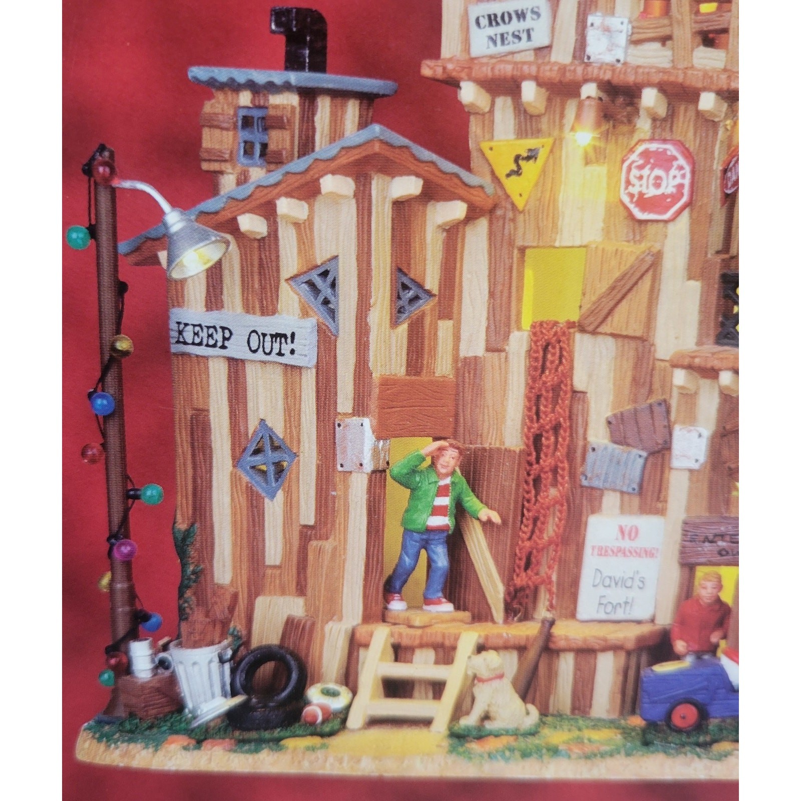 LEMAX David’s Fort Signature Collection #04218 Lighted Holiday Porcelain Scene