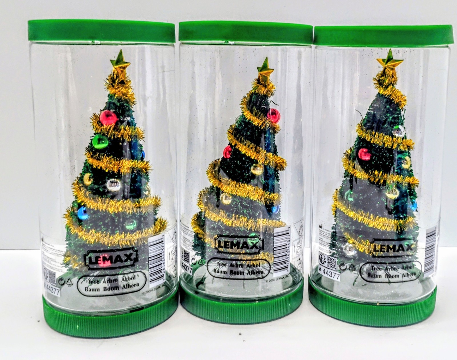 Lemax Decorated Christmas Tree Sparkling Green Village Town Dollhouse Garland