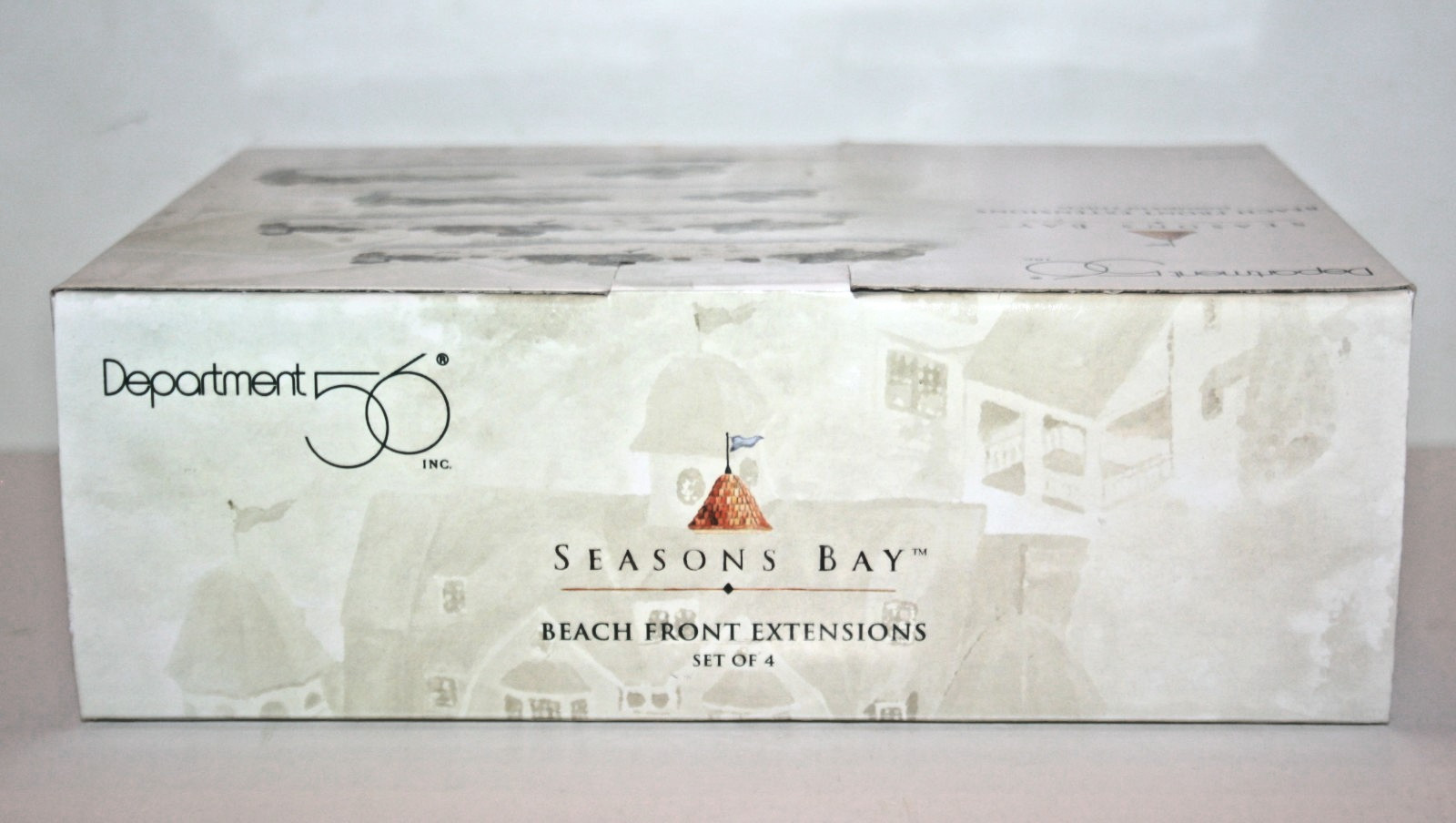 Dept 56 Seasons Bay Beach Front Extensions Set of 4 Sand & Stone 1998 Retired