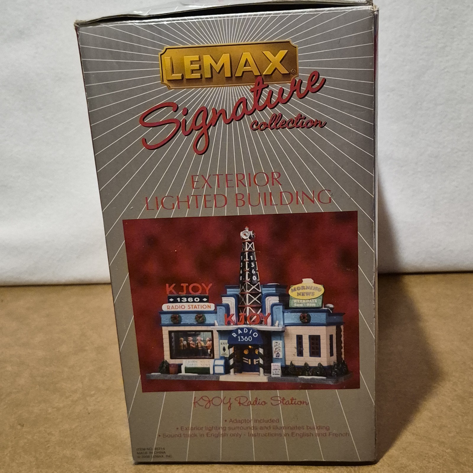 Rare Retired Lemax Village KJOY Radio Station 2008 #85714 Christmas Building