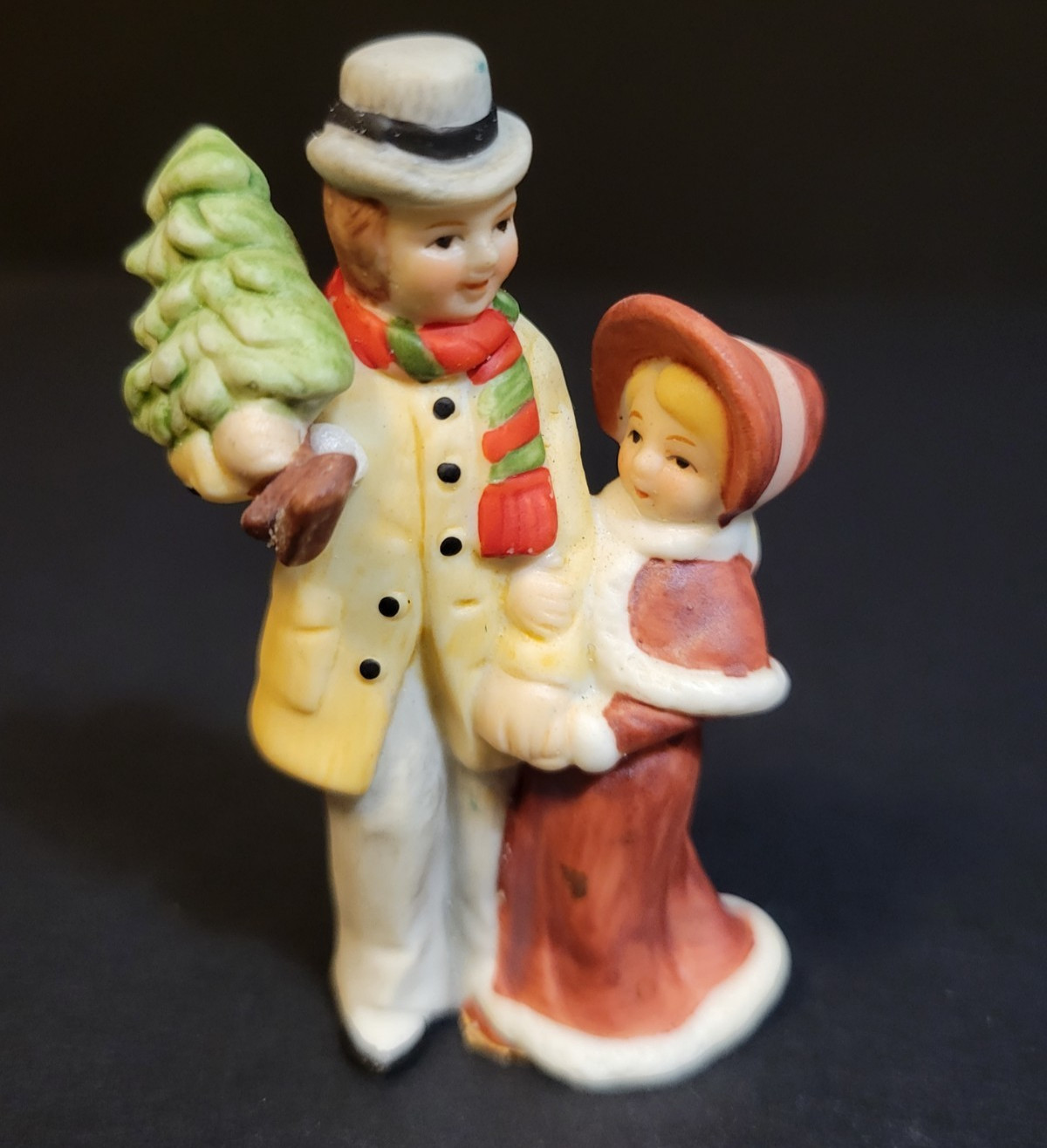 Lefton Christmas Village Town Mr Eberhardt Daughter Tree 05827 1986