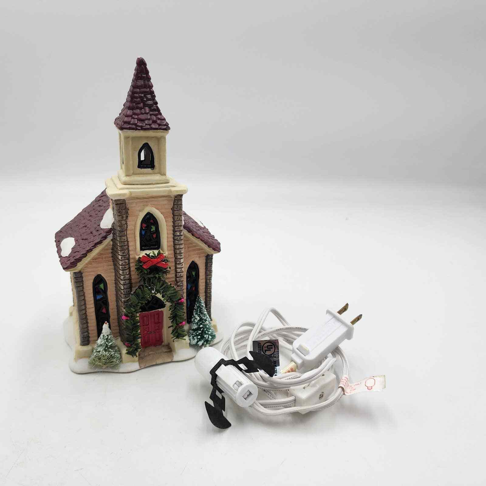 Vintage 1994 Seasonal Specialties Co Christmas Village Church