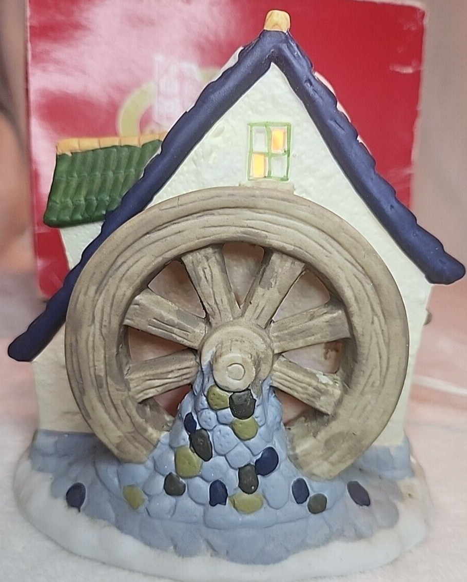Dickens Collectables “Miller House” Grist Mill Christmas Village IOB w/cord