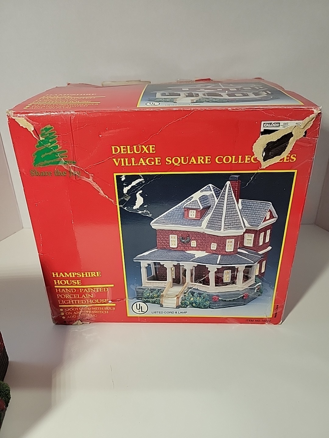 VTG Lemax Share The Joy Porcelain Christmas Village Victorian House 1993 Read