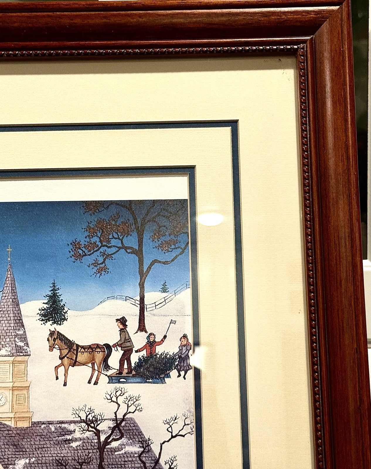 Americana Folk Art Titled “The Village Toymaker” (1987) By Linda Nelson Stocks