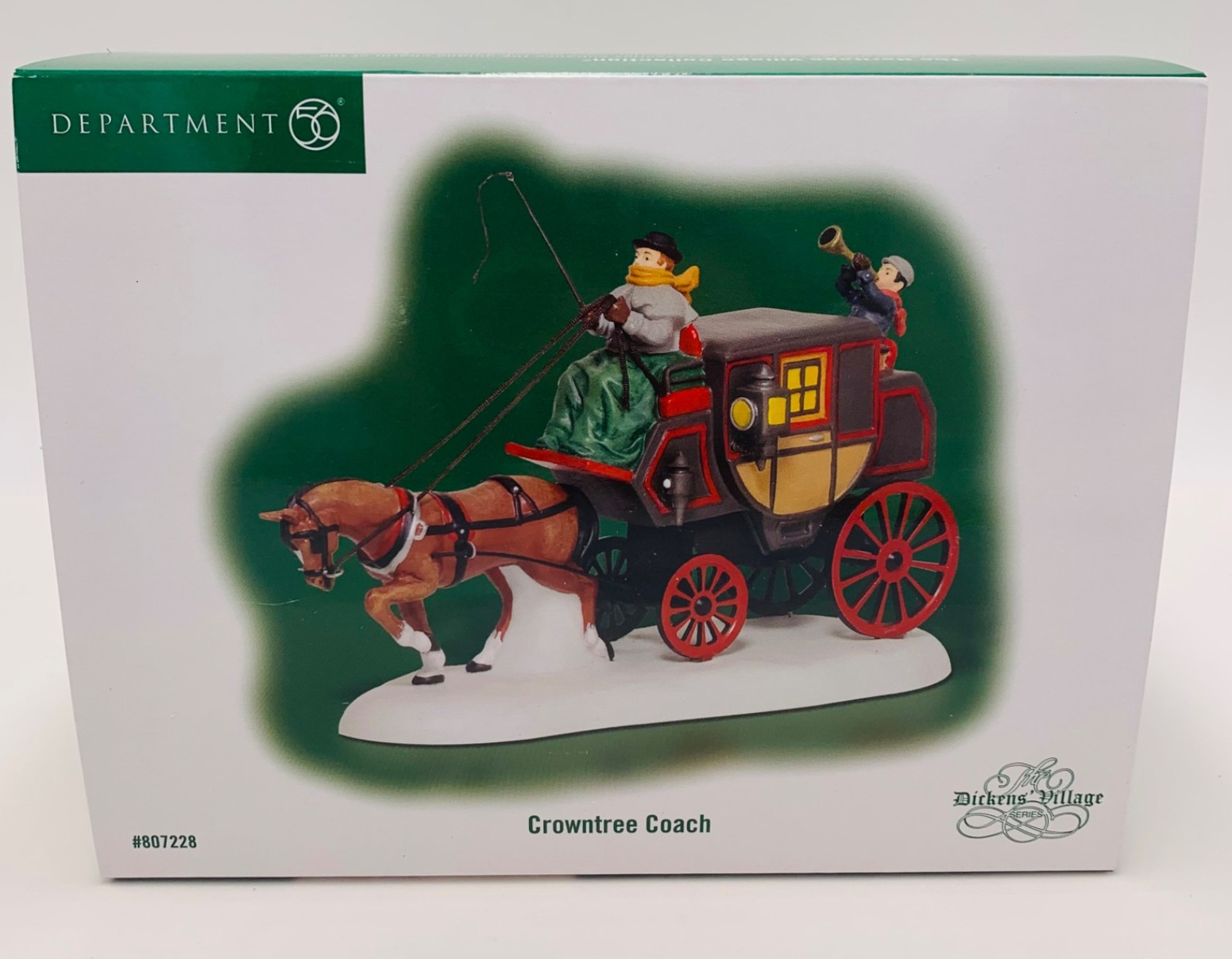 Dept 56 Dickens’ Series CROWNTREE COACH #807228 Victorian Christmas