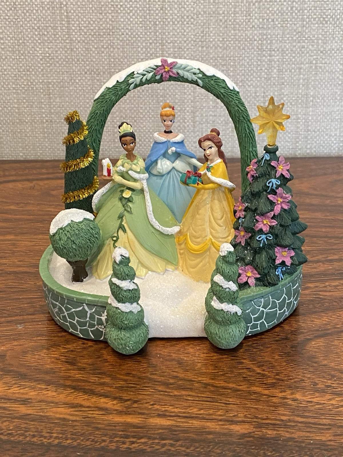 St. Nicholas Square Village Disney Princess Topiary Accessory Hand-Painted