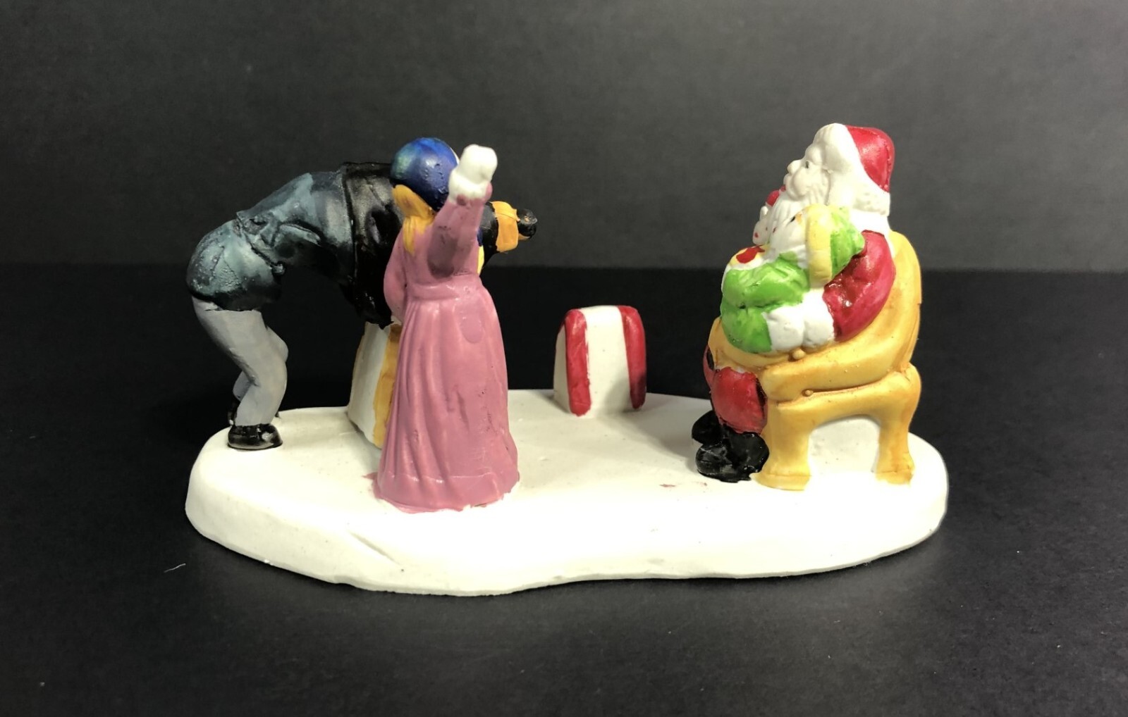 Vintage Holiday Traditions Christmas Collectibles Photo w/Santa & Kids Free Ship