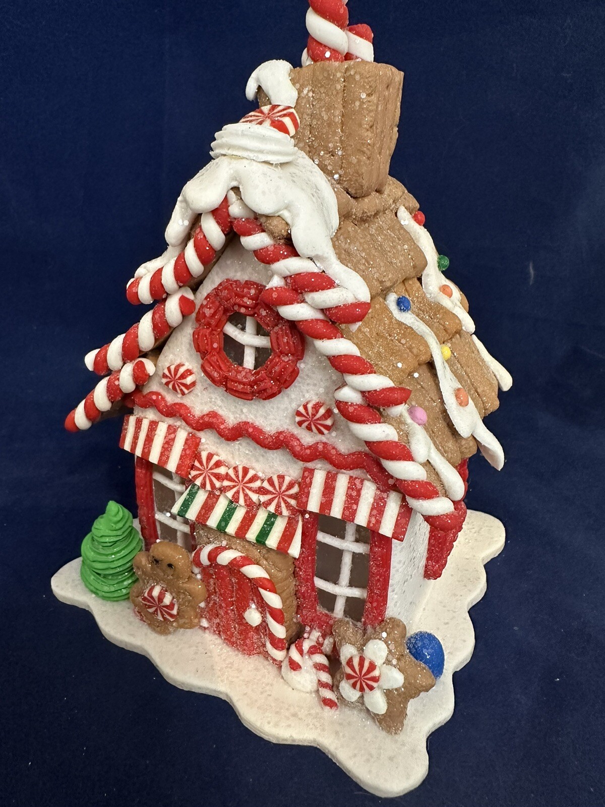 LED gingerbread house table piece NEW gorgeous designer Kurt S Adler 8”