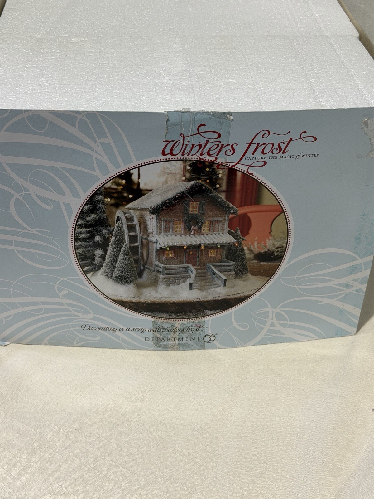 Dept 56 Winter’s Frost Frost Creek Mill House 4025414 w/ Box No Adapter