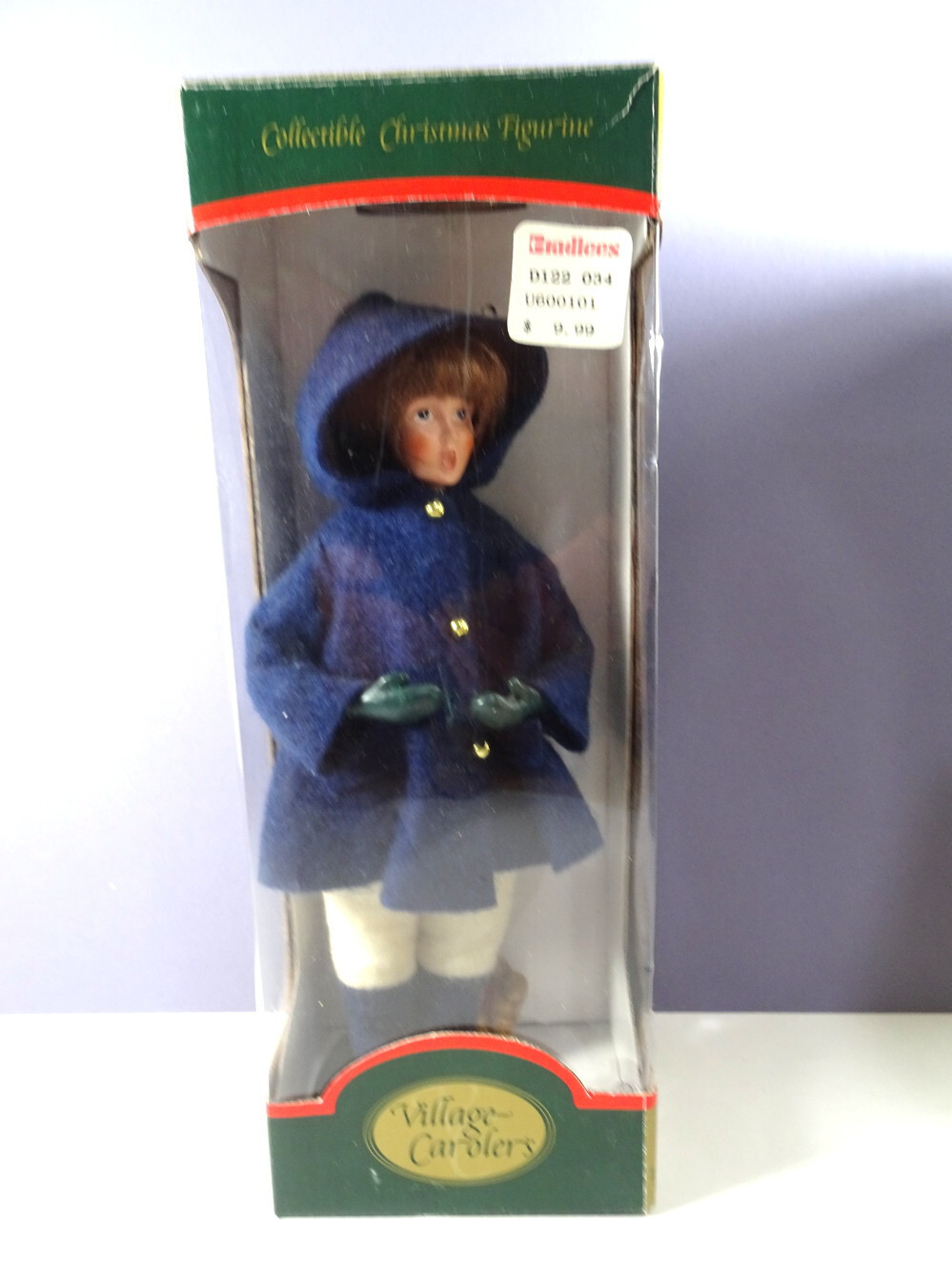 Vintage VILLAGE CAROLERS Collectible Christmas Girl Figure Holiday Home Decor