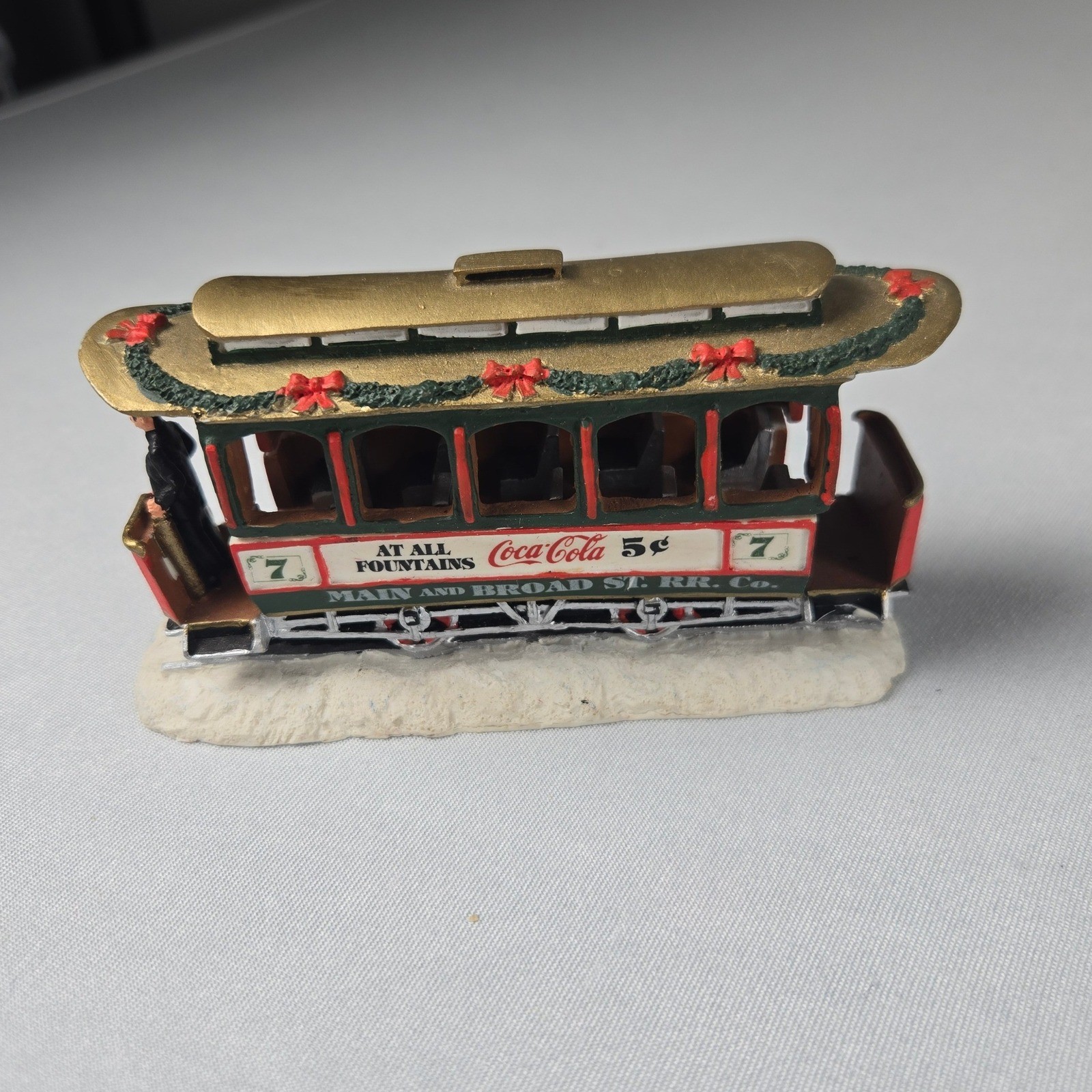 Vintage Coca-Cola Town Square Collection Christmas Village Accessories Lot 9 Pc