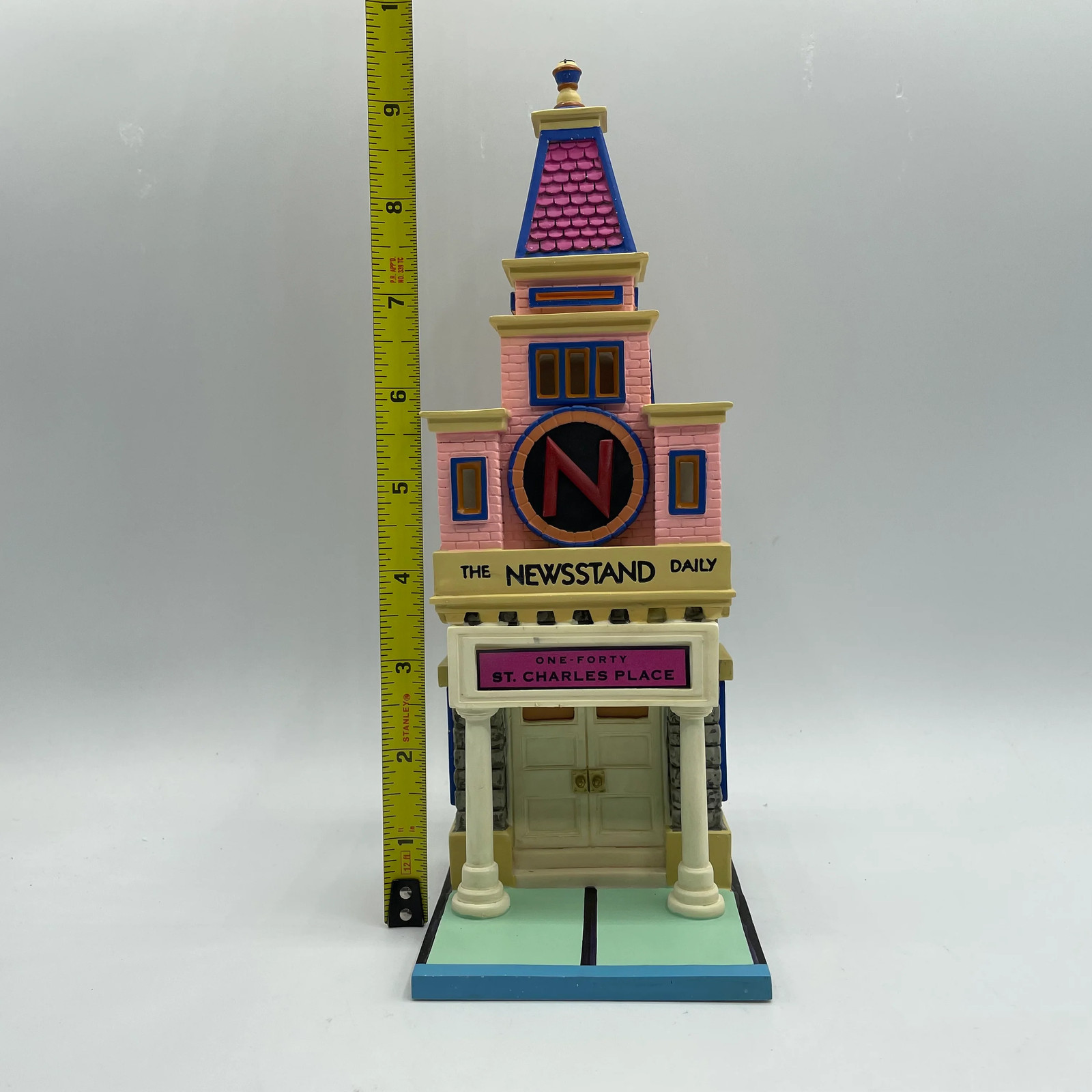 Dept. 56 Monopoly City Lights 140 St. Charles Place- Newsstand Daily- #56.13602