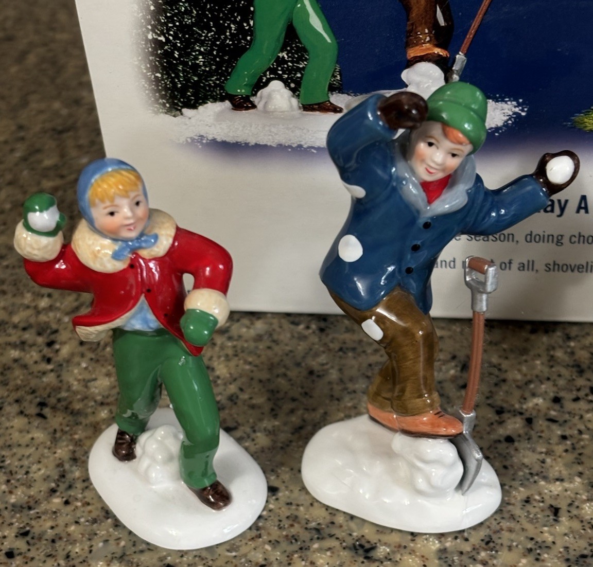 Department 56 Snow Village Work A Little Play A Little 4pc 56.55208 Accessory