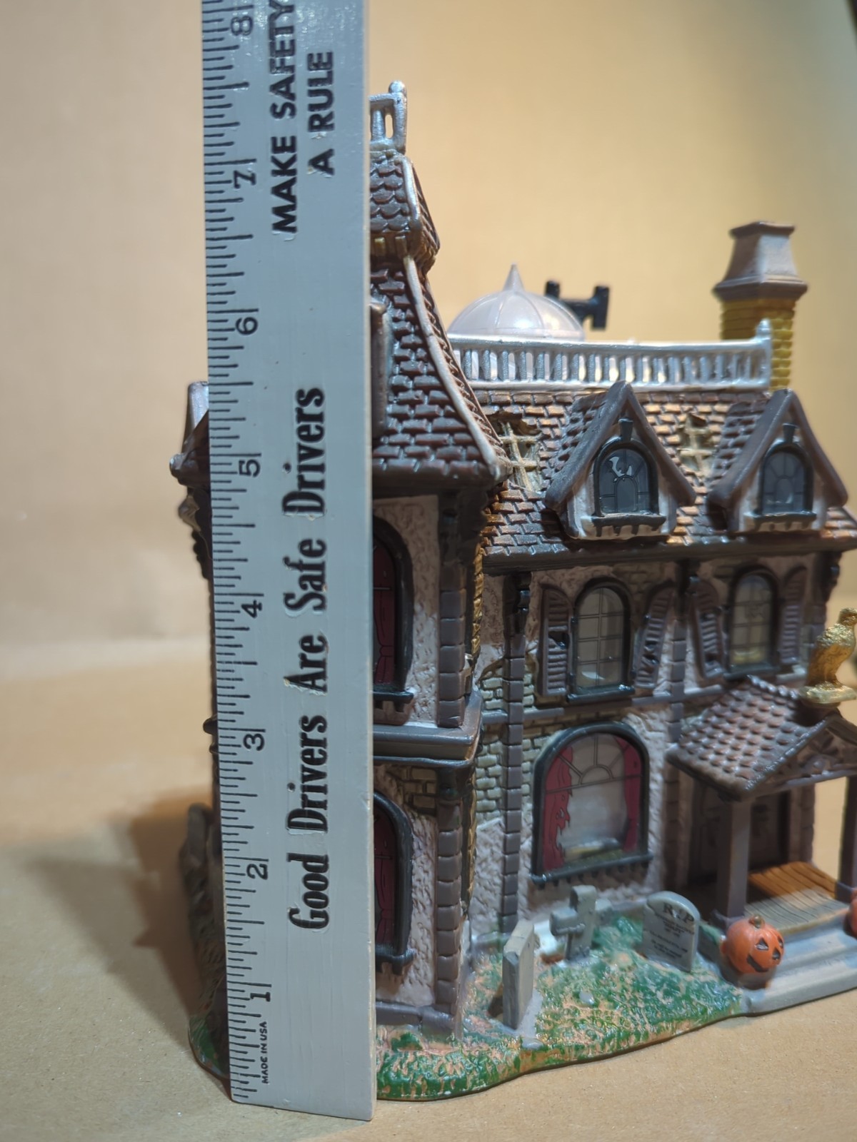 Lemax Spooky Town Alford Mansion Halloween Haunted House Light up w/Box