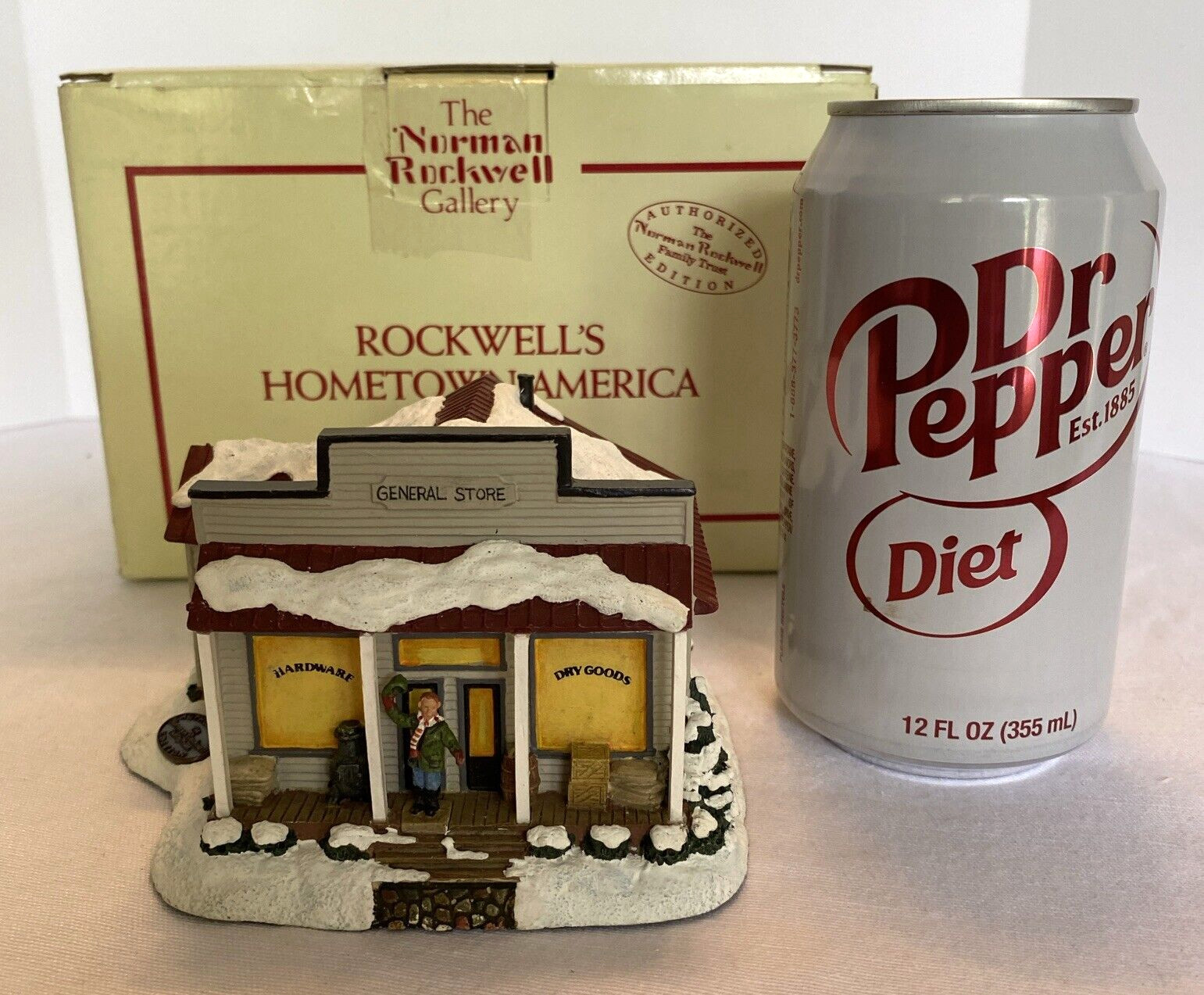 Rhodes Studios Norman Rockwell’s Home Town General Store in Box Vtg @140