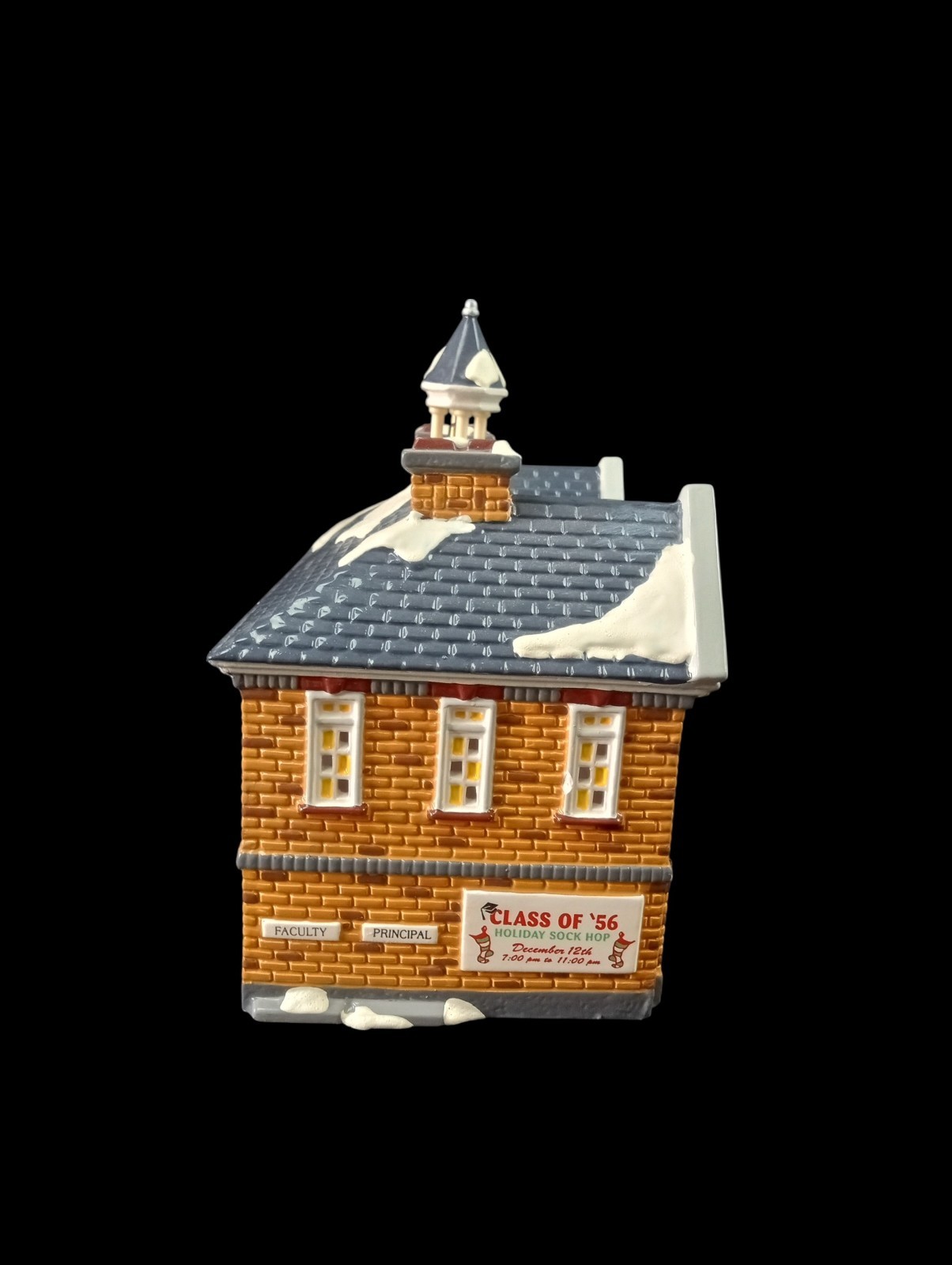 Dept. 56 Snow Village Christmas Lake High School 54881 Handpainted Accessory