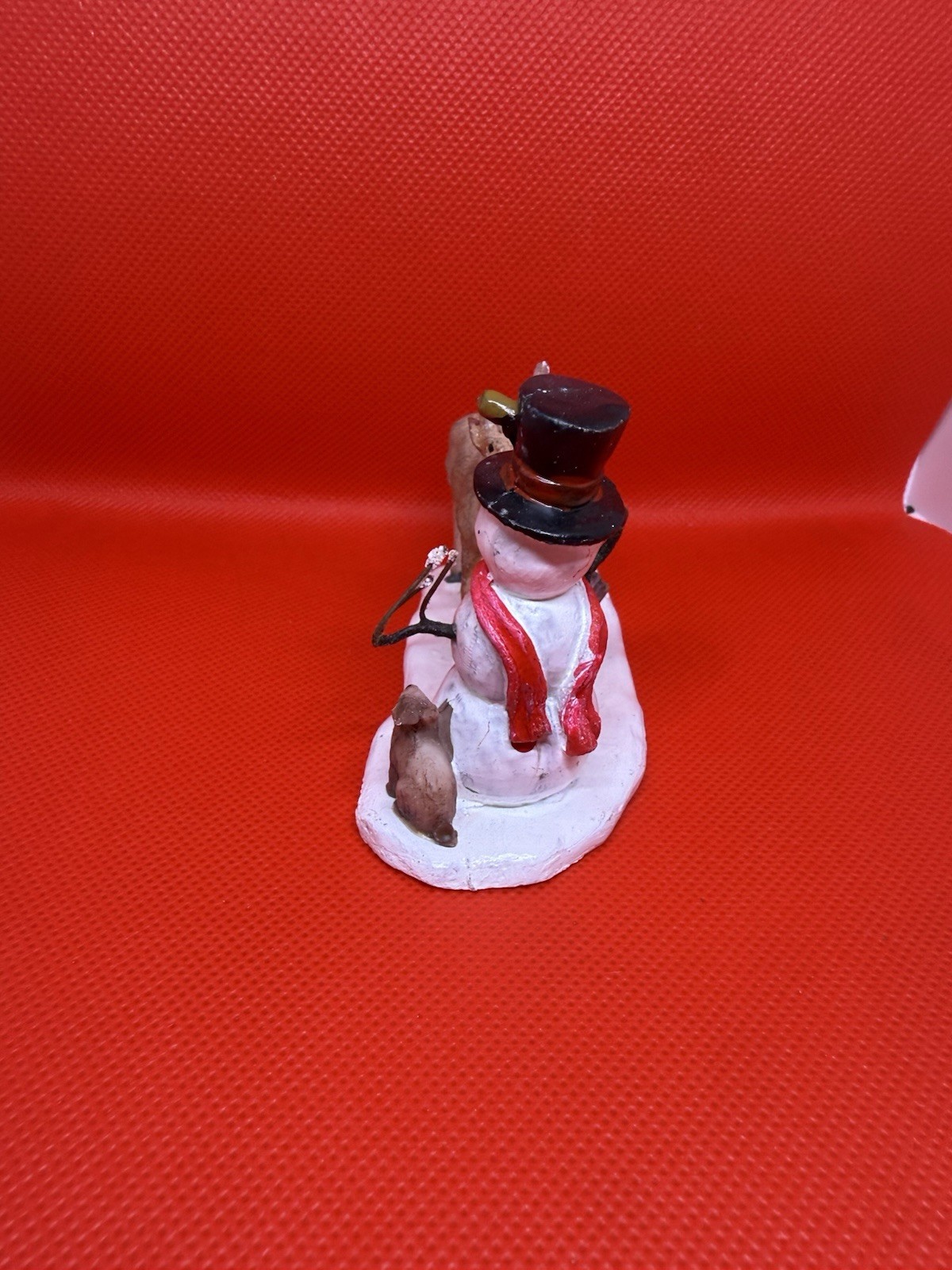Lemax Christmas Village Snowman & Reindeer Figure Snack Time Accessories #62473