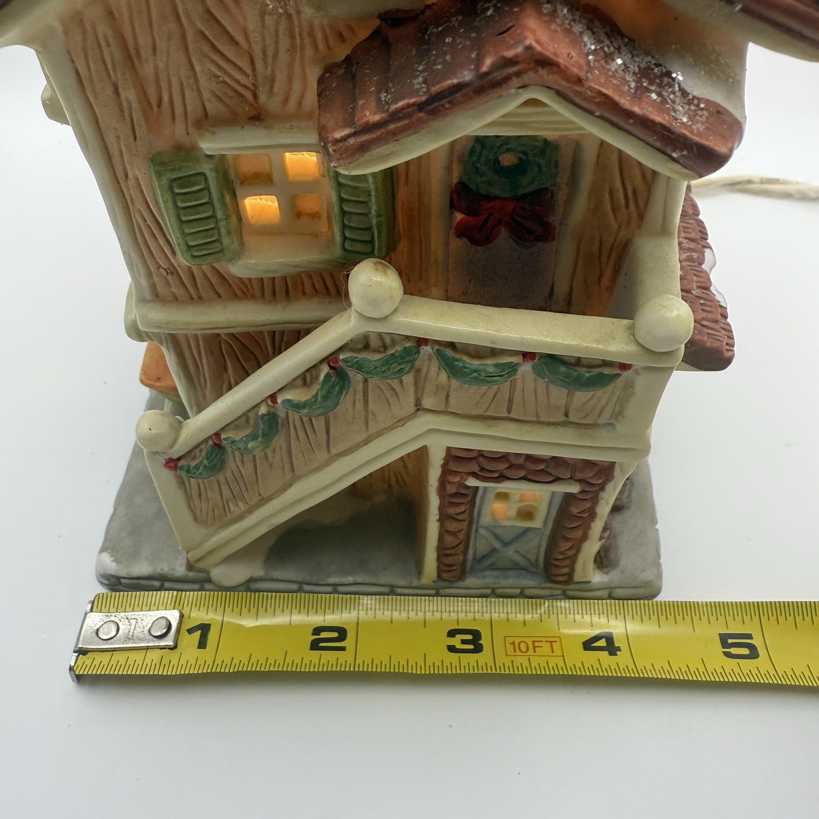 Vintage Christmas SantaKins Village Grubby’s Sleigh Repair A Sants’s Best 1992