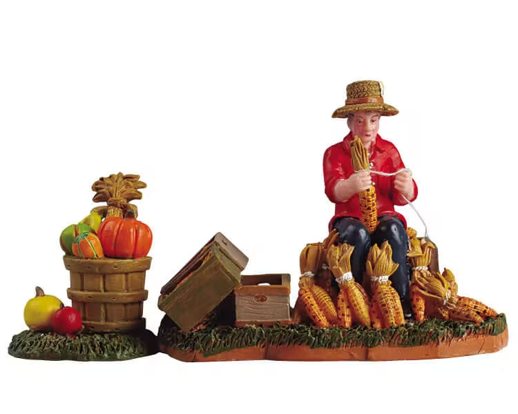 Lemax Christmas & Holidays INDIAN CORN 52118 • RETIRED • NEW