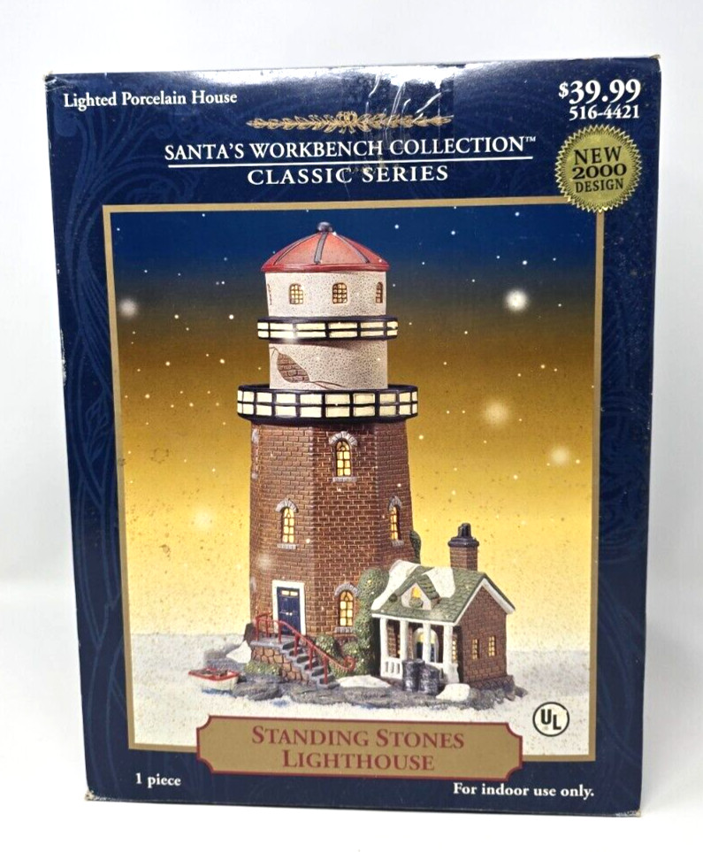 VTG 2000 Santa’s Workbench Collection Classic Series Standing Stones Lighthouse