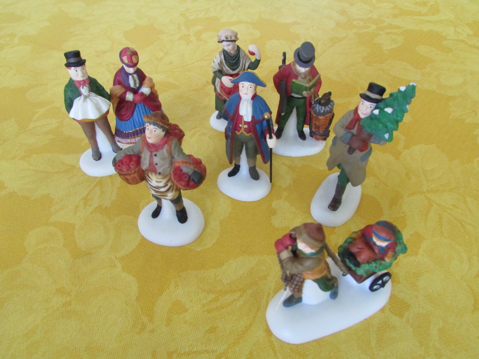 Lot of 7 Dept 56 HV Series Small Christmas Figurines
