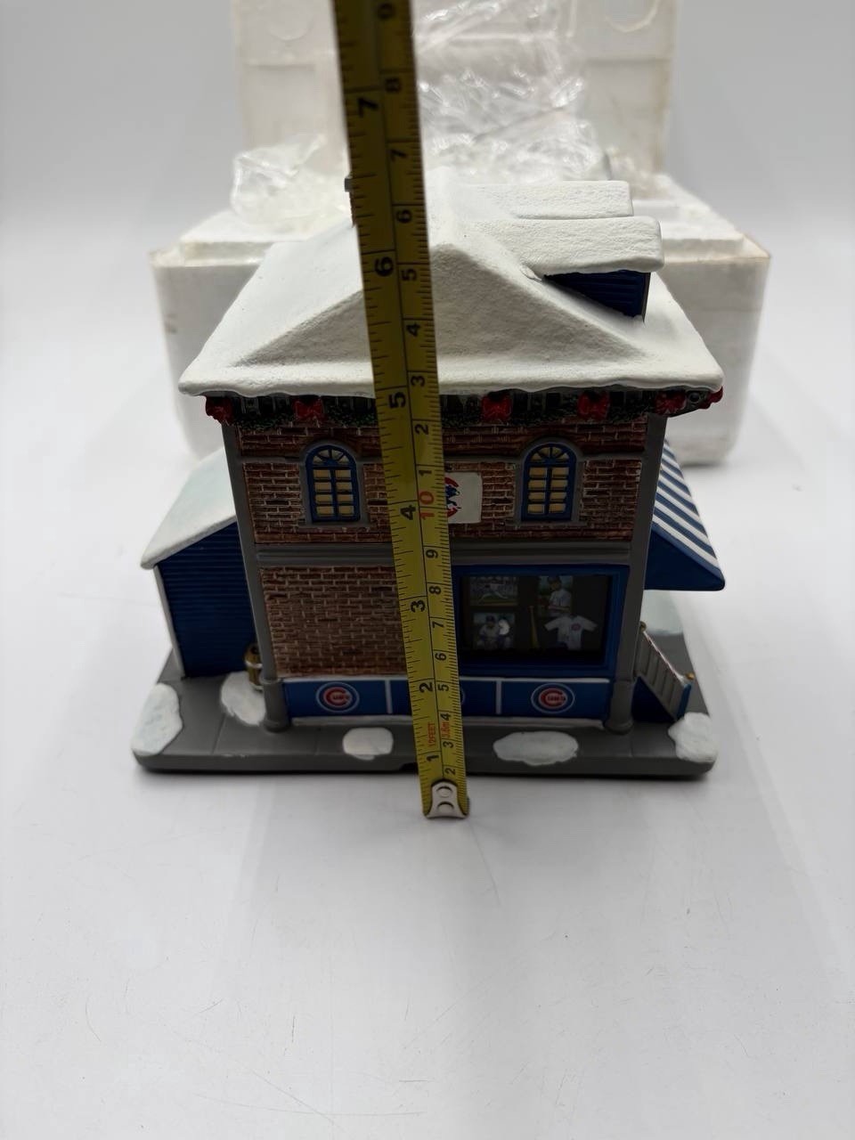 Hawthorne Village Chicago Cubs Card Shop Christmas Village Lighted Building