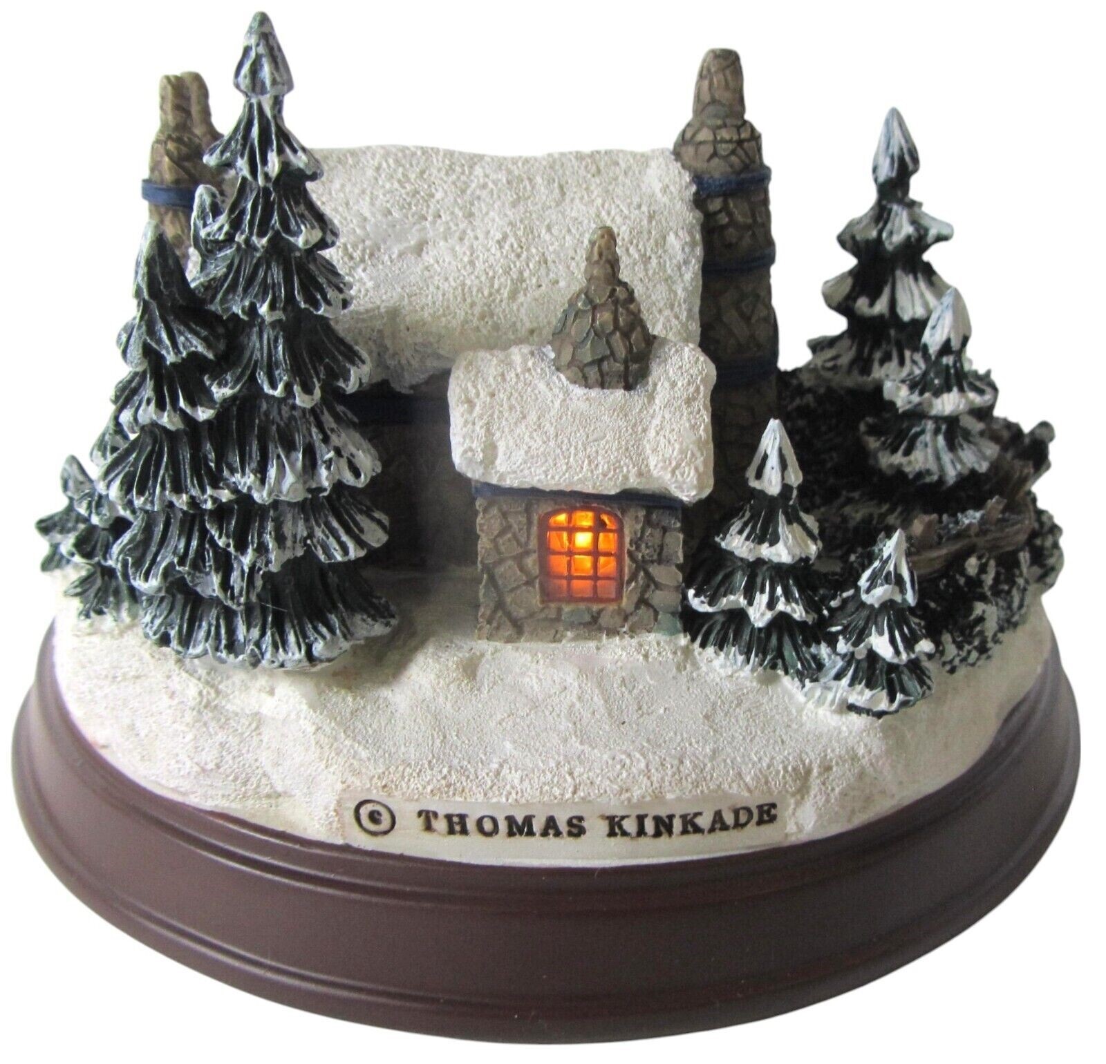 Thomas Kinkade Stonehearth Hutch Memories Of Home Lighted Cottage Collection Box