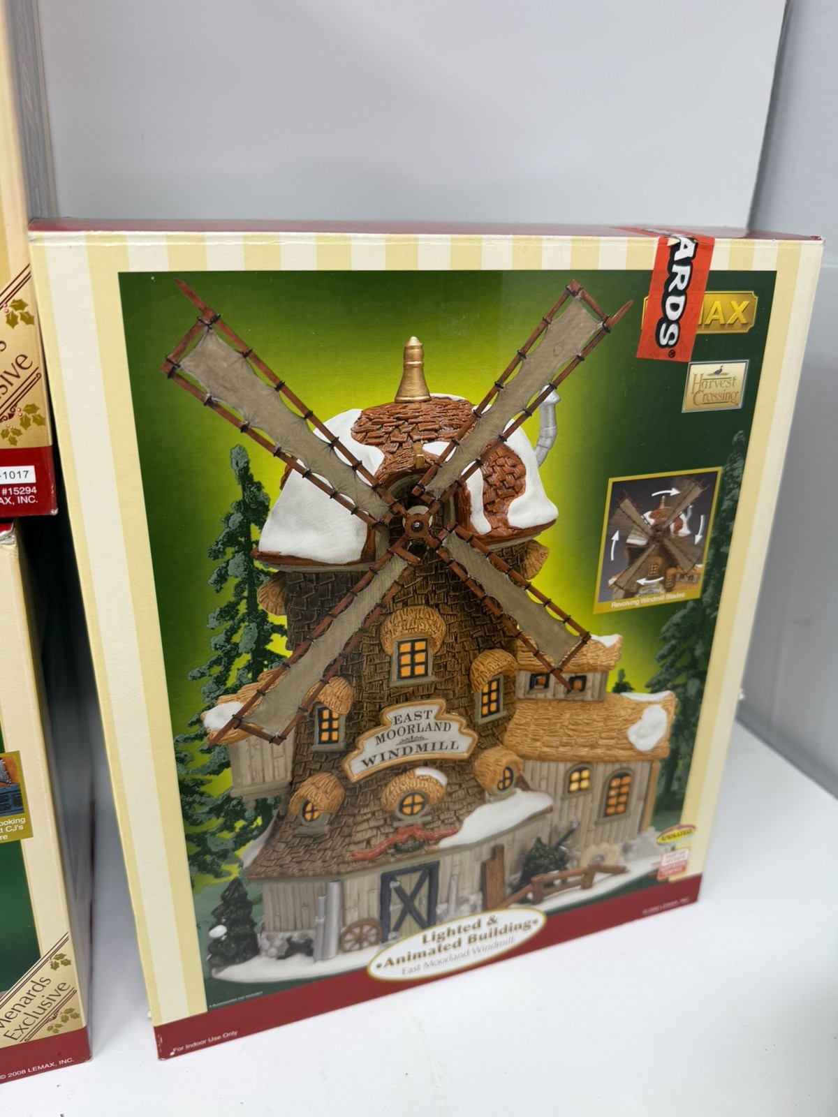 Lot Of 3 Lemax Christmas Village Buildings Menards General Store Windmill