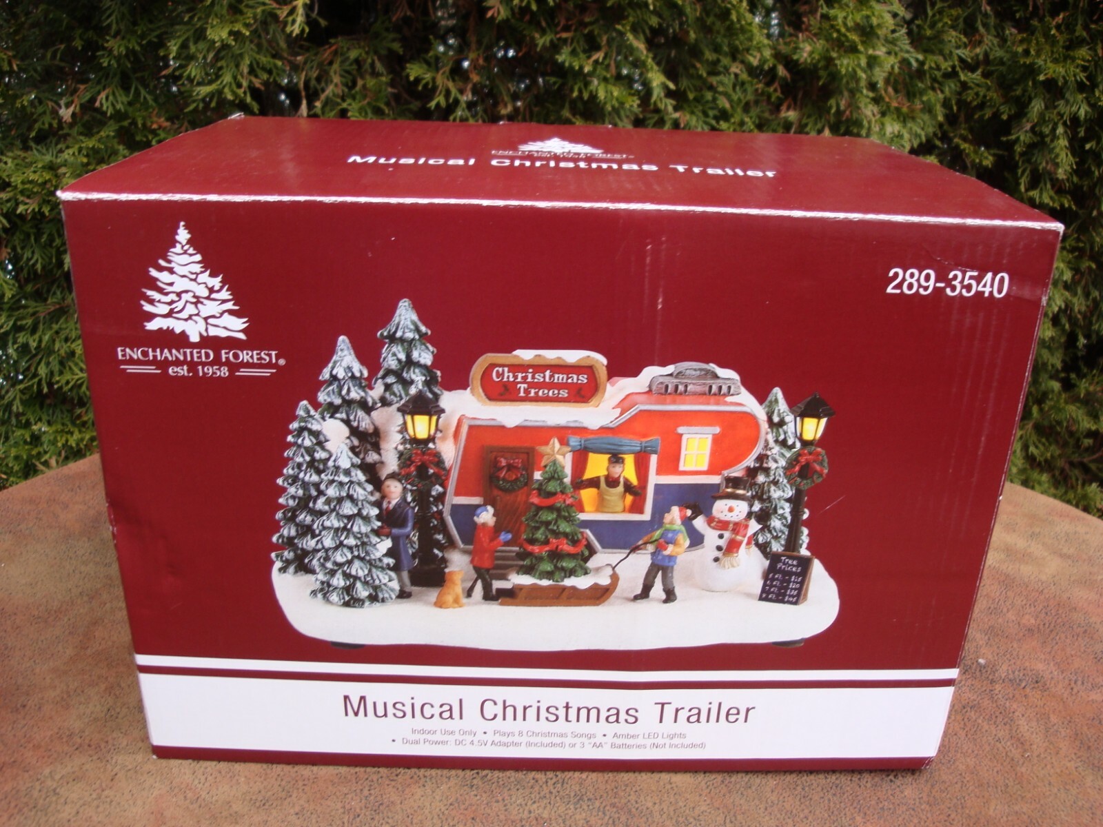 Enchanted Forest Musical Christmas Trailer w/ LED by Menards #289-3540 NIB 2021