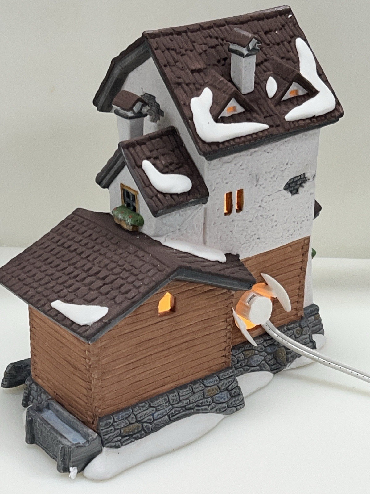 Dept 56 Alpine Village Series – Stoder Grist Mill #59536 Retired 1988 Mint !