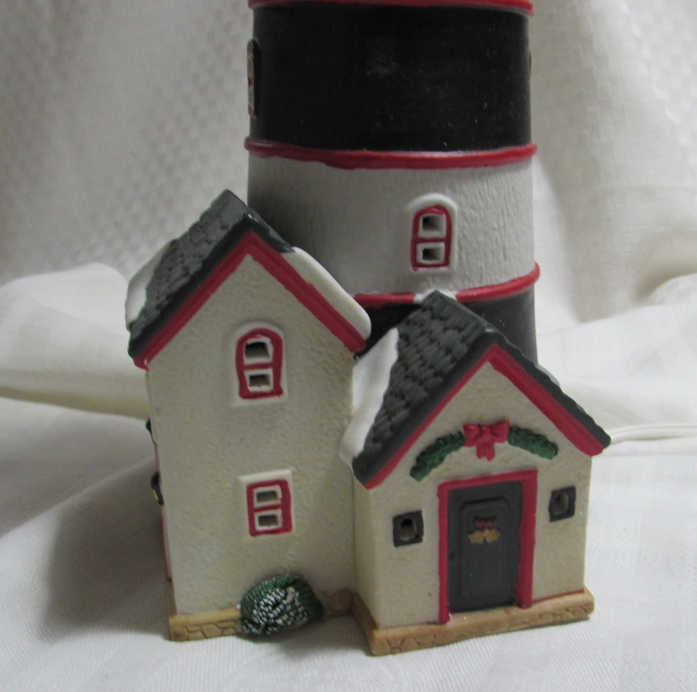 Vintage 1998 Lemax Plymouth Corners Lighted House Flashing Lighthouse No Box