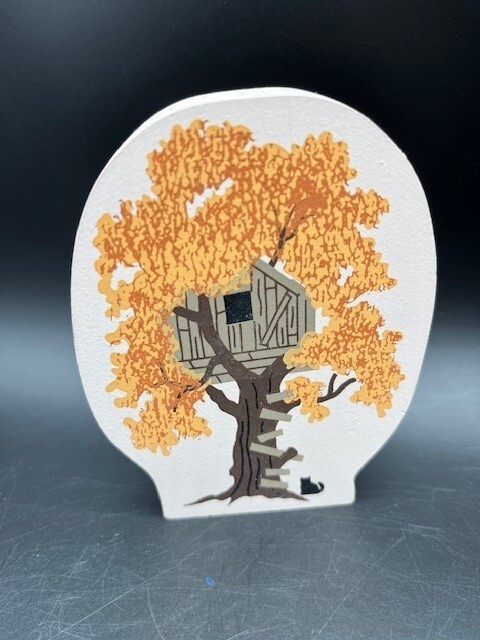 Vintage 1996 The Cat’s Meow Village Treehouse #263 Signed Faline 96 – Retired