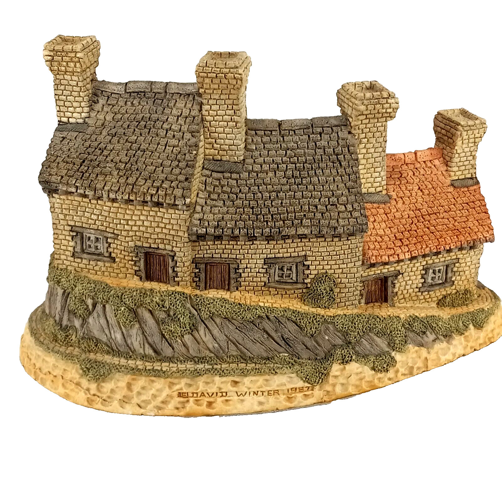 David Winter Cottages Miners Row and Audreys Tea Room Qty 2