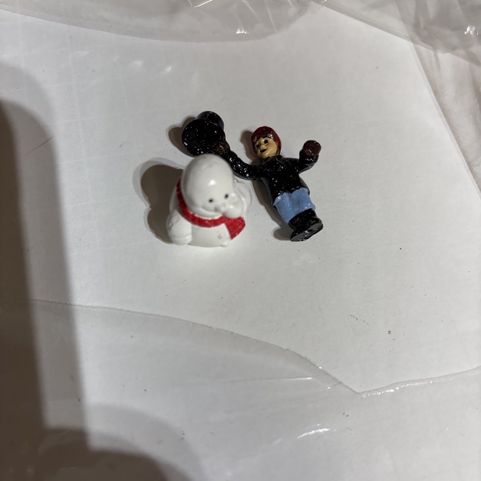 Trendmasters 1997 Magic of Main Street Replacement 2 Pieces Boy w/Hat & Snowman
