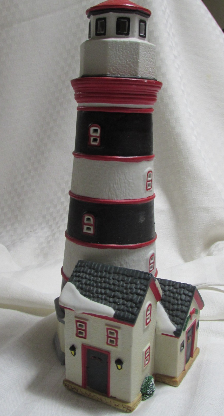 Vintage 1998 Lemax Plymouth Corners Lighted House Flashing Lighthouse No Box