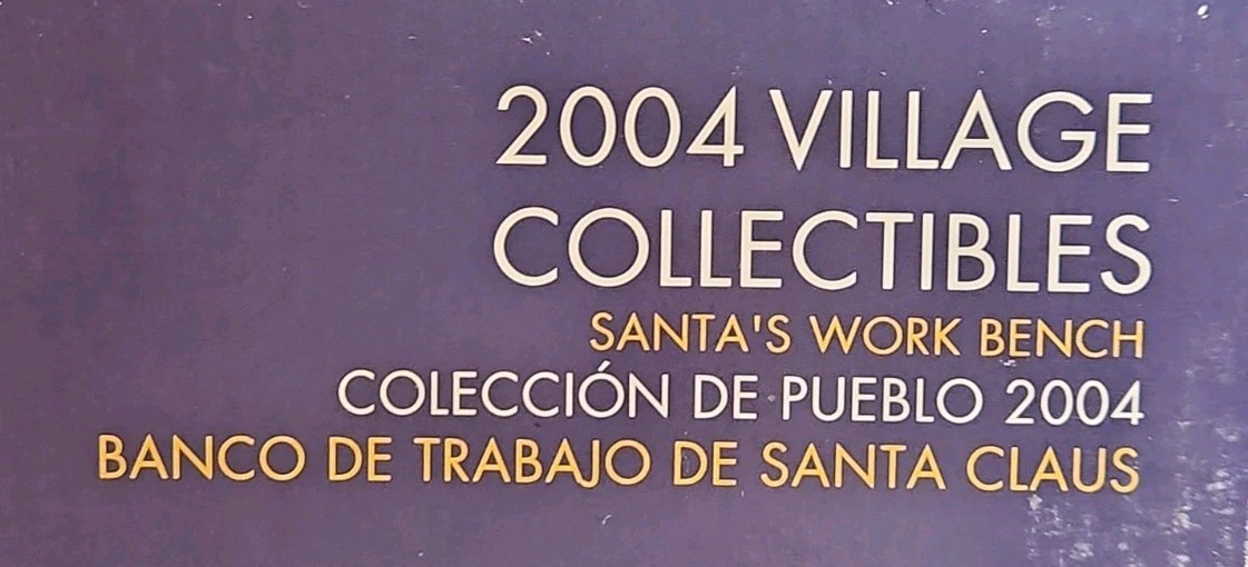 2004 Disc Holiday Time Village Collectibles “Santa’s Work Bench” Village House