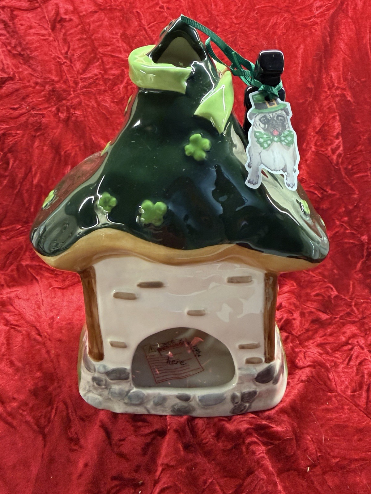 Blue Sky Clayworks The Drunken Leprechaun Village House, St. Patrick’s Day, NEW