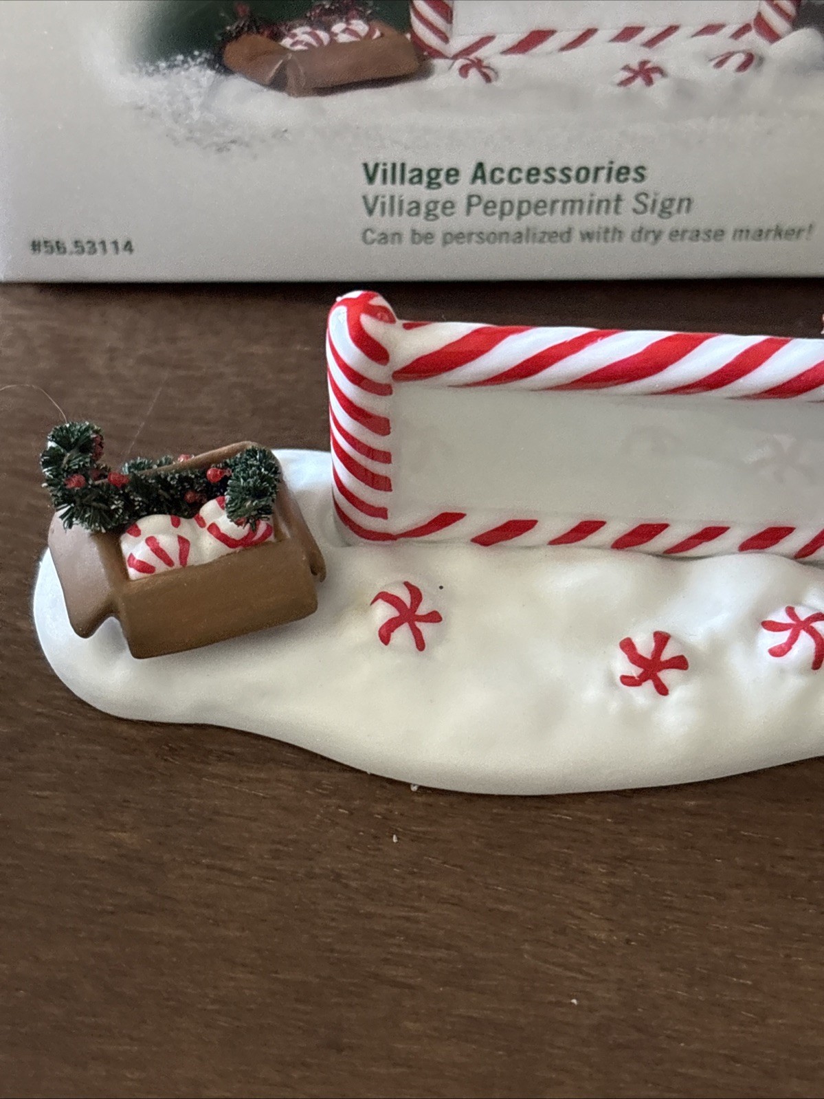 Dept 56 Village Peppermint Sign Christmas Accessories #53114