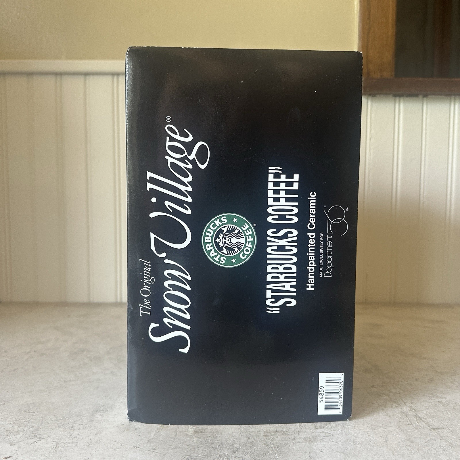 Department 56 Starbucks Coffee Shop Snow Village w/ Box and Light 1995 Christmas