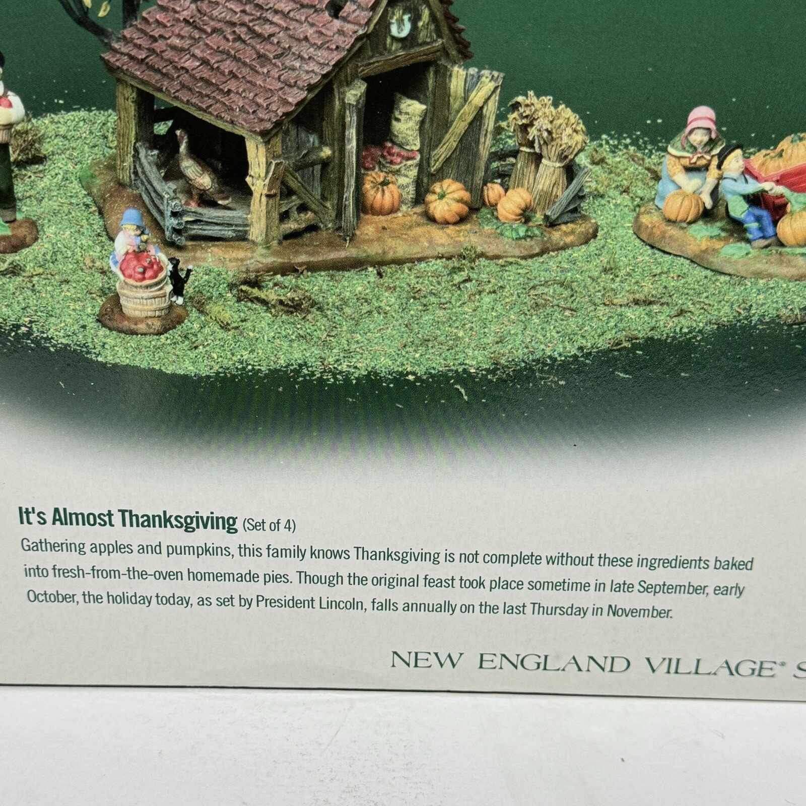 Department 56 New England Village Series “It’s Almost Thanksgiving” W/ packaging