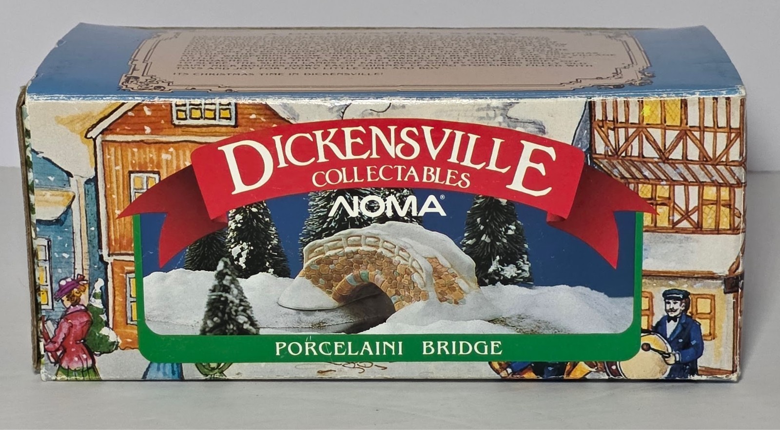 Vintage 1991 Noma International Dickensville Collectables Porcelain Bridge