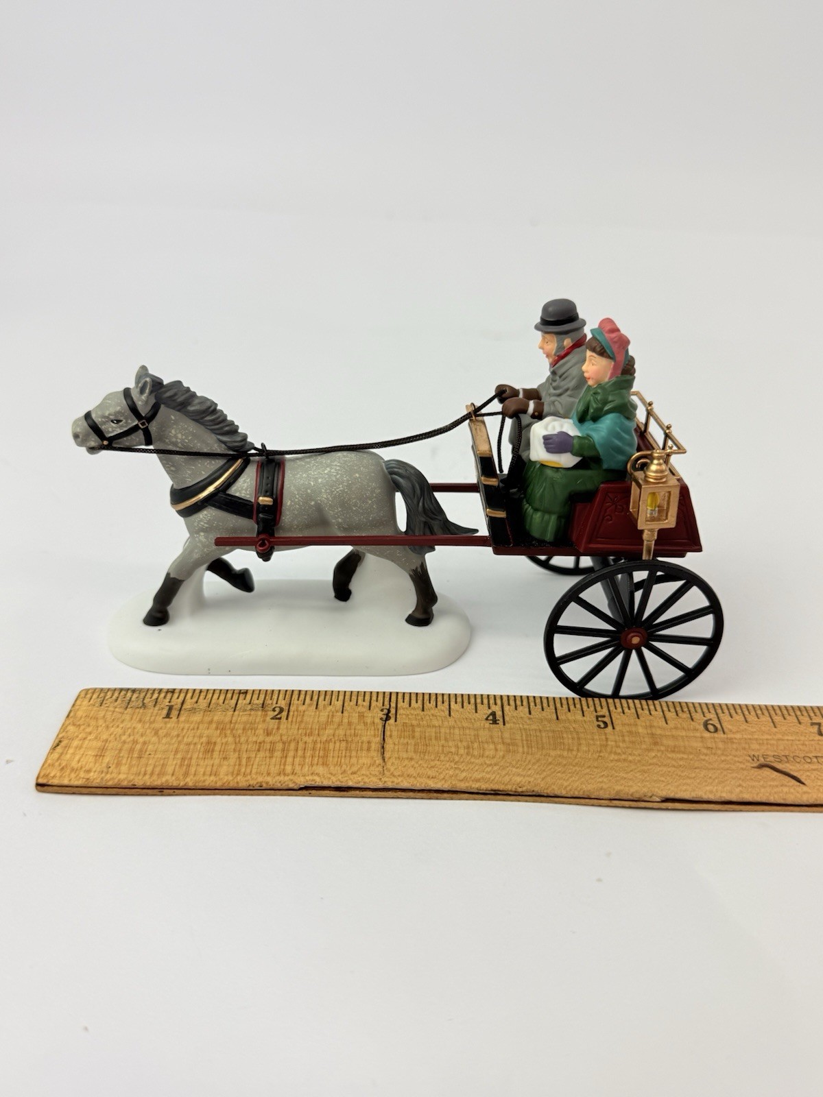 Dept 56 The Heritage Village “Red Christmas Sulky” 58401 Dickens Village Series