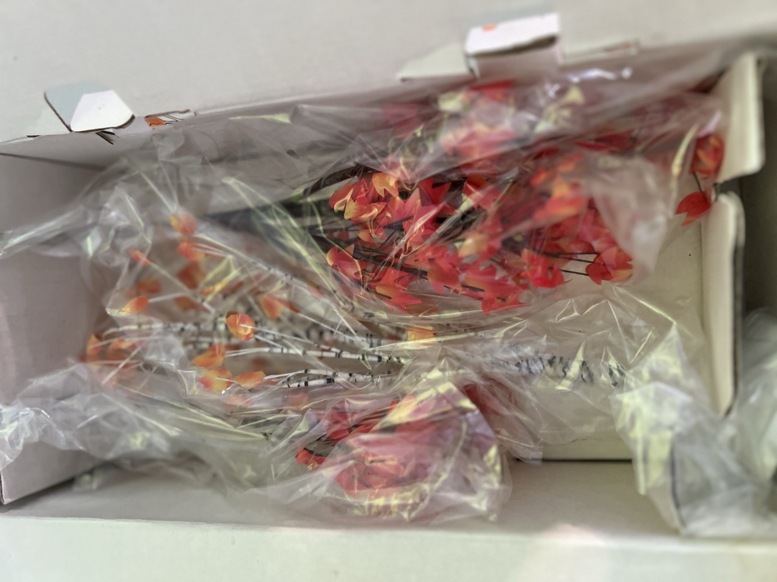 Dept 56 Village: Autumn Maple & Birch Trees #52655 (4 trees) for display scenes