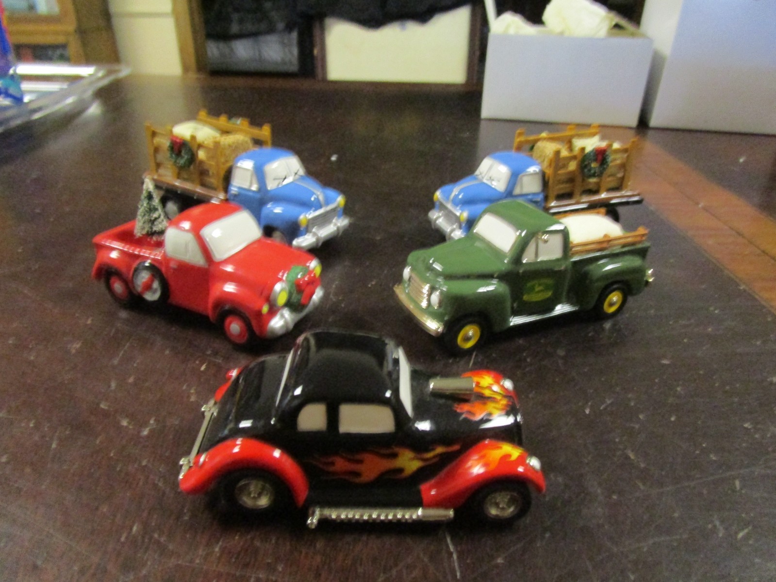 5 Department 56 Vehicles truck John Deere Street rod
