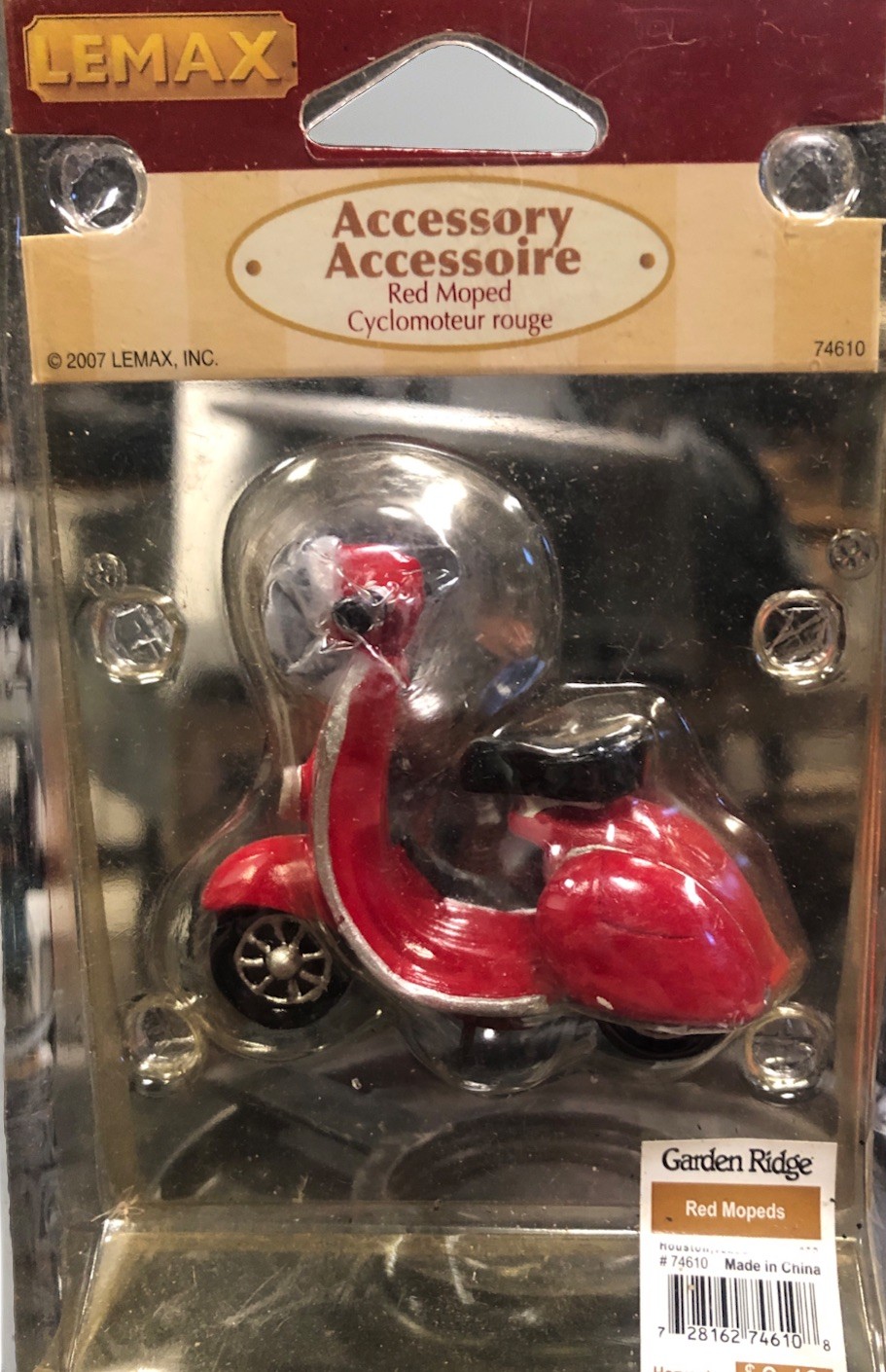 Lemax Accessory/ Red Moped