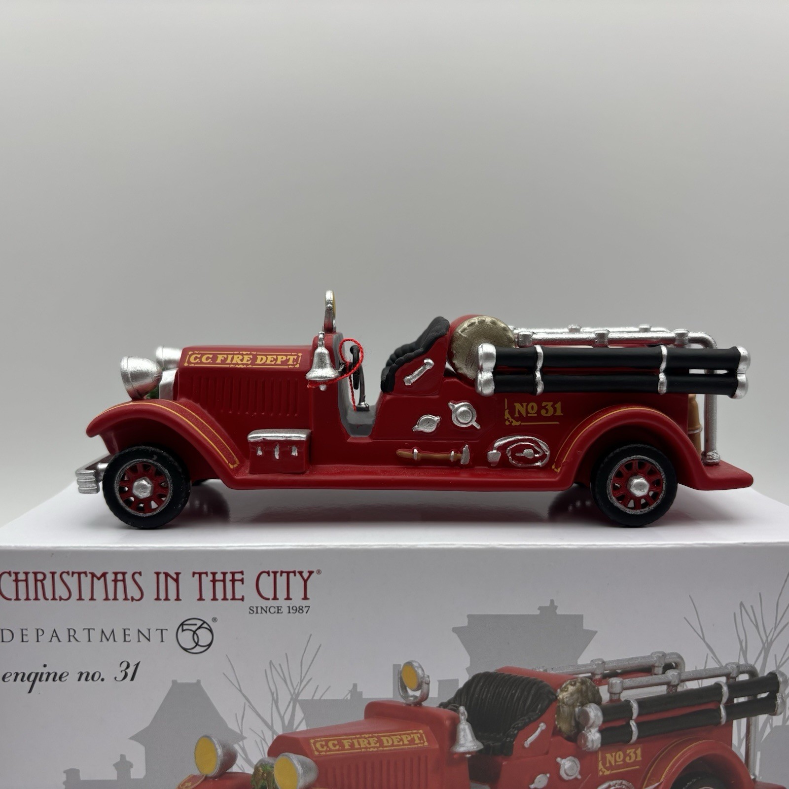 Department 56 Christmas in The City Engine Company & No 31 Firehouse & Truck New